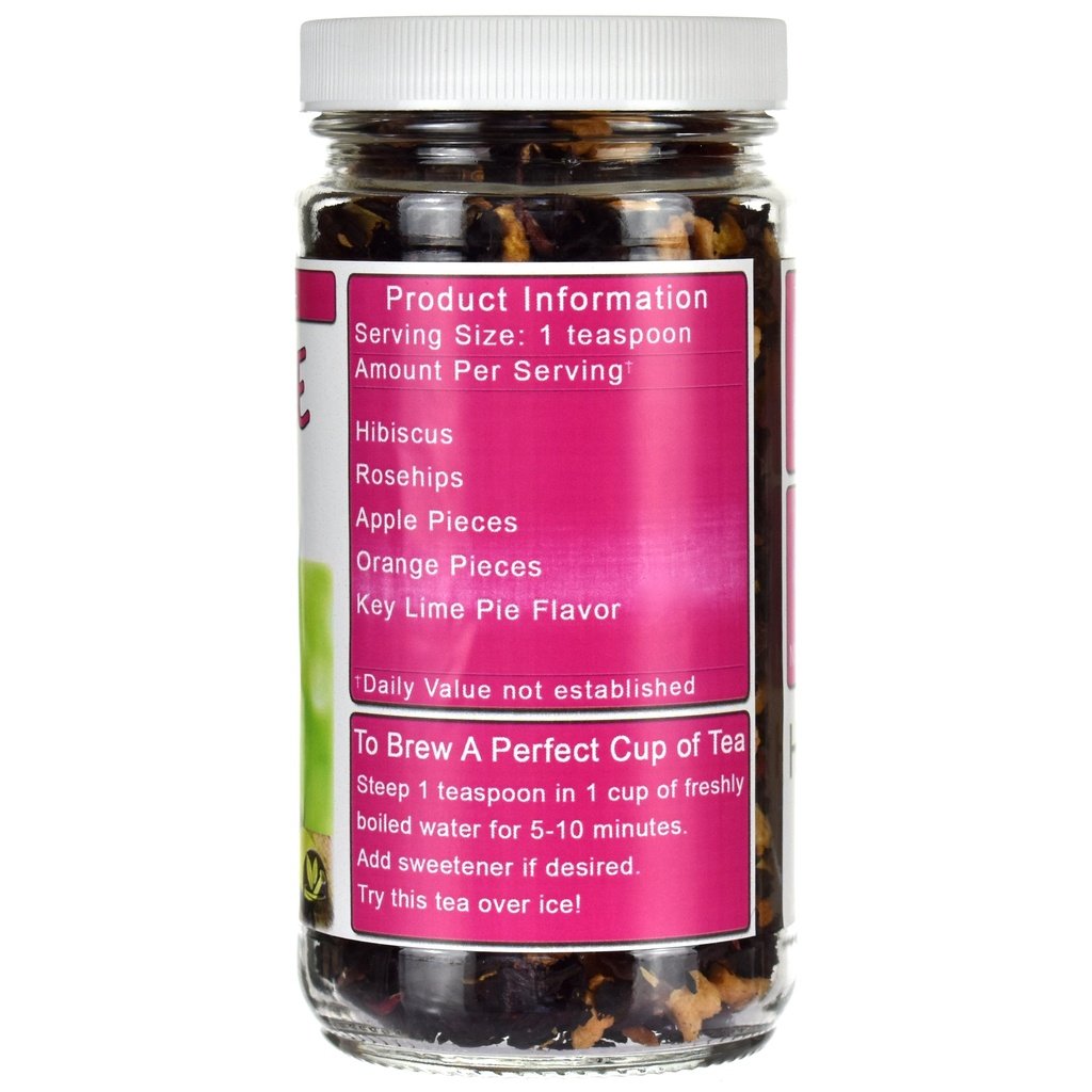 Key Lime Pie Herb & Fruit Tea Jar Right Side