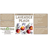 Lavender Peach Premium White Tea Label