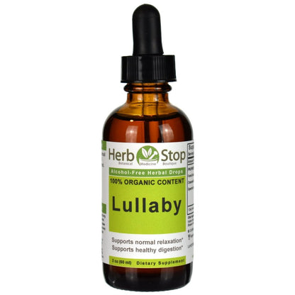 Organic Lullaby Alcohol-Free Herbal Drops 2 oz Bottle