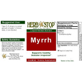Myrrh Extract Label