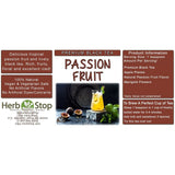 Passion Fruit Black Loose Leaf Tea Label