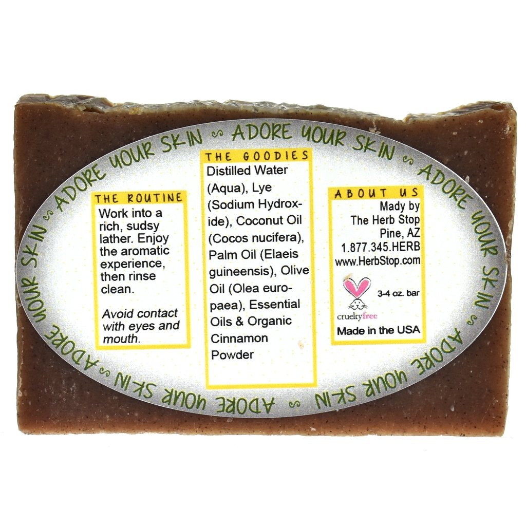 Patchouli & Clove Handmade Soap Back