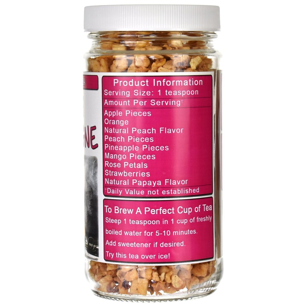 Peach Champagne Herb & Fruit Tea Jar right