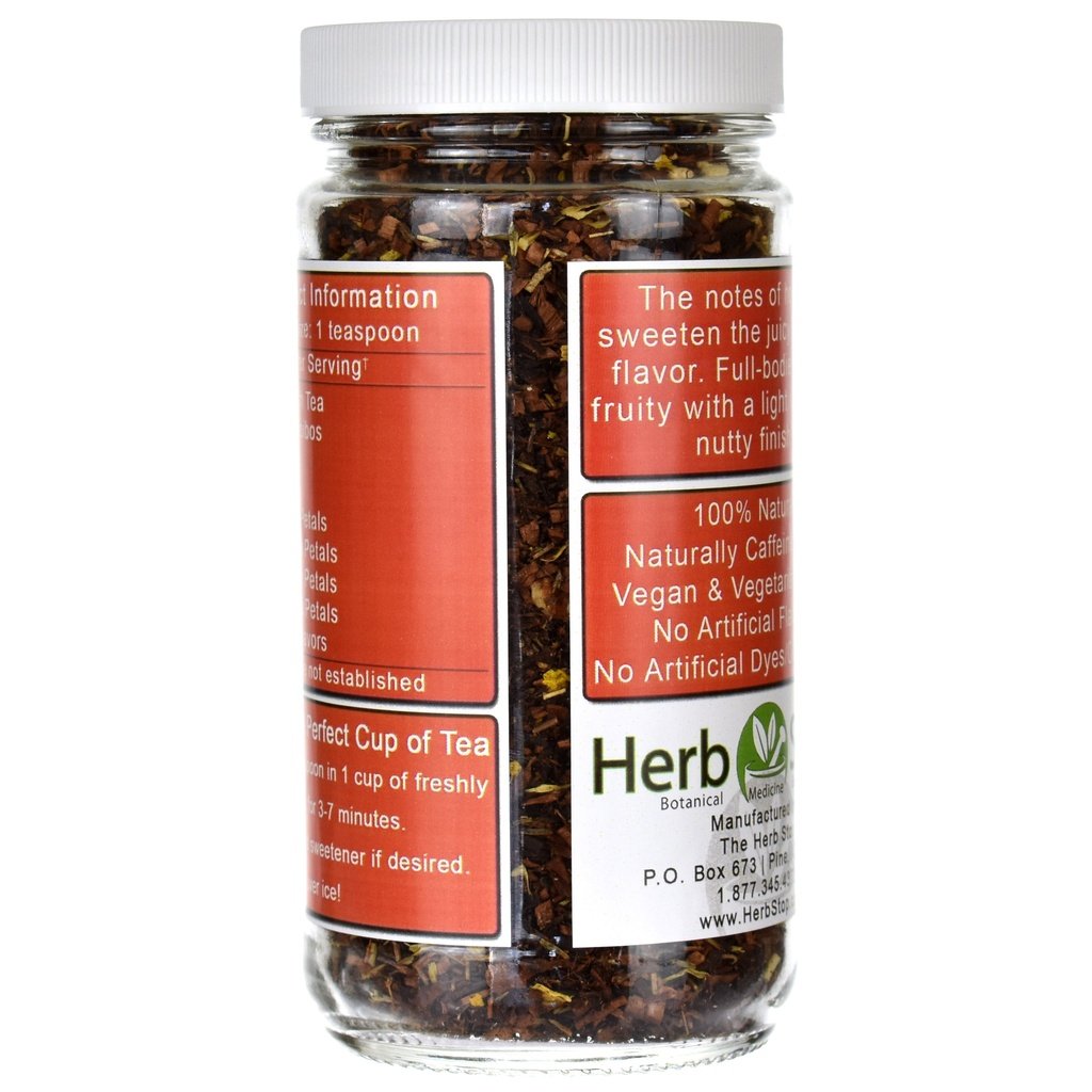 Peach Honeybush Loose Leaf Tea Jar back