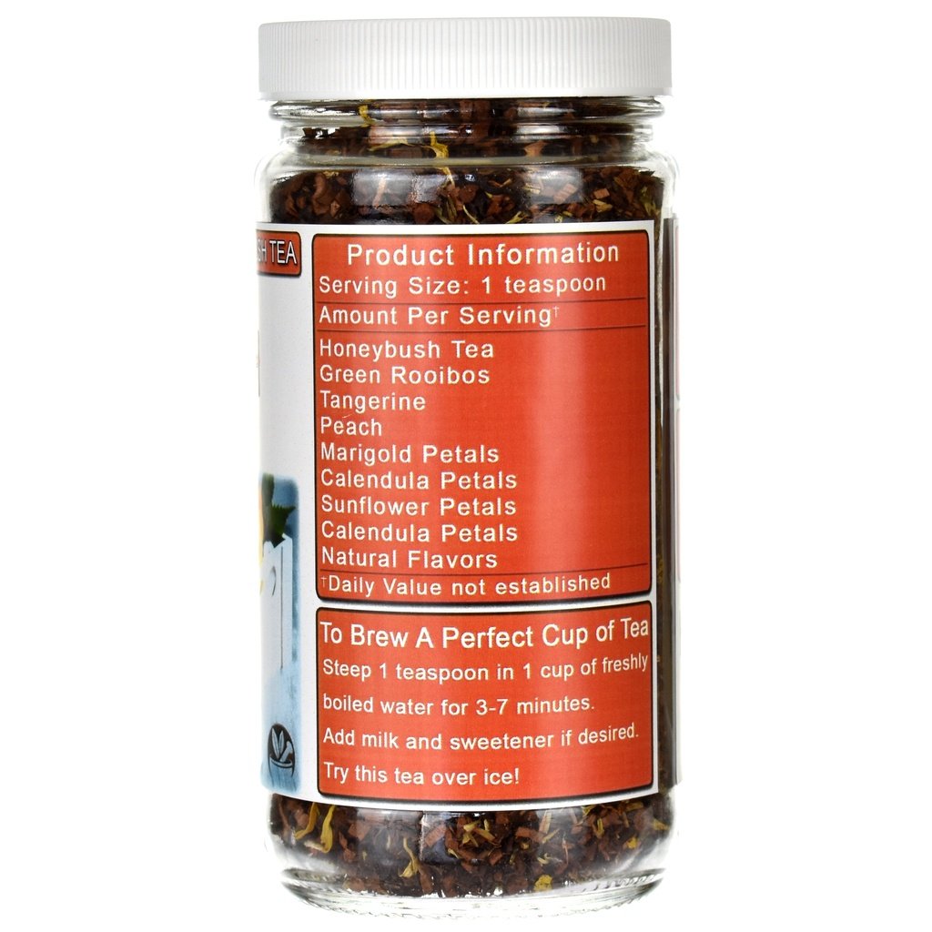 Peach Honeybush Loose Leaf Tea Jar right