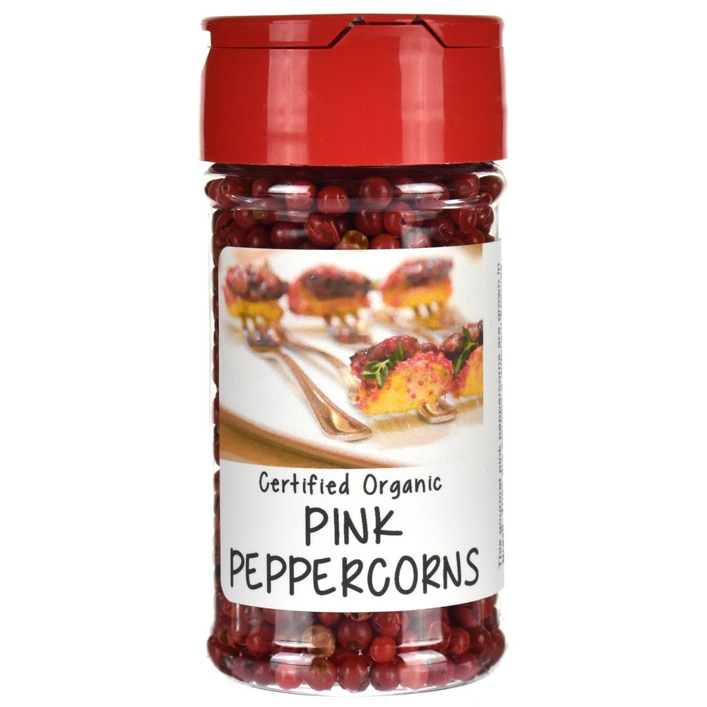 Organic Pink Peppercorns Spice Jar