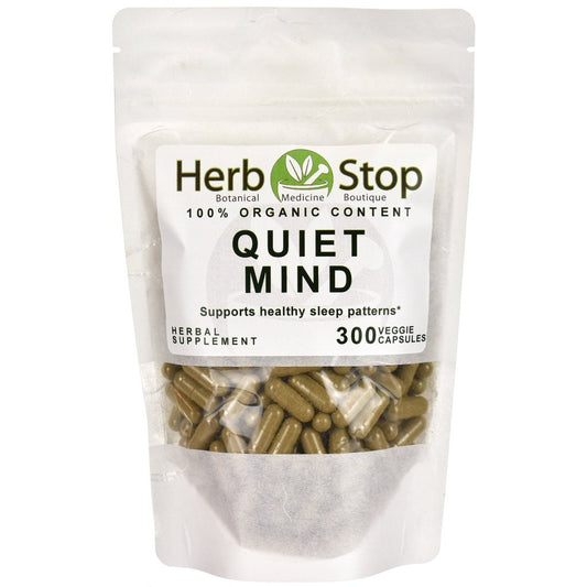 Organic Quiet Mind Capsules Bulk Bag