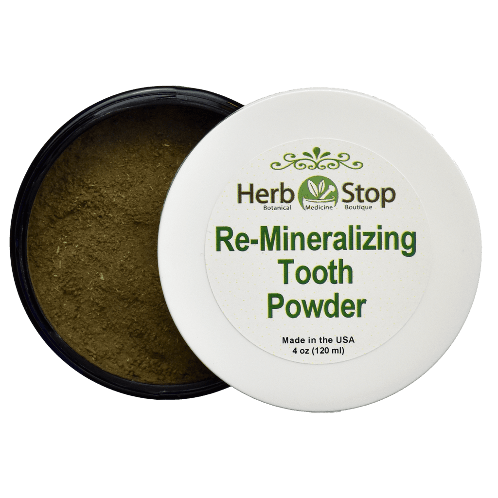 Re-Mineralizing Tooth Powder Open Jar