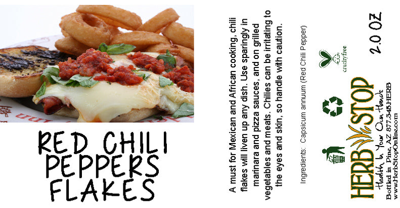 Crushed Red Chili Pepper Label