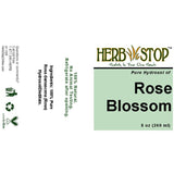Rose Blossom Hydrosol Label