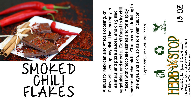 Smoked Chili Flakes Label