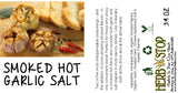 Smoked Hot Garlic Salt Label