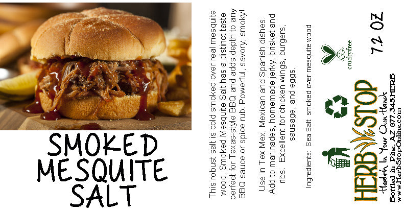 Smoked Mesquite Salt Label