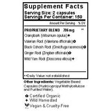 Soothed Flow Capsules Supplement Facts