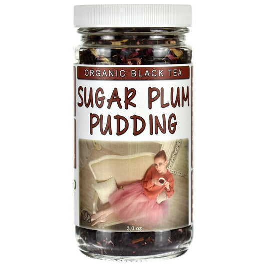 Organic Sugar Plum Pudding Black Tea Jar