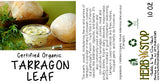 Organic Tarragon Leaf Label