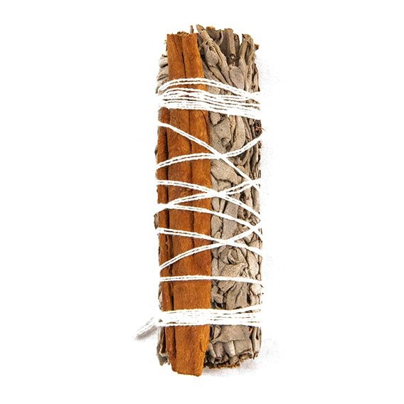 White Sage & Cinnamon Smudge Stick