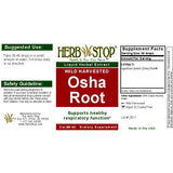 Osha Extract Label
