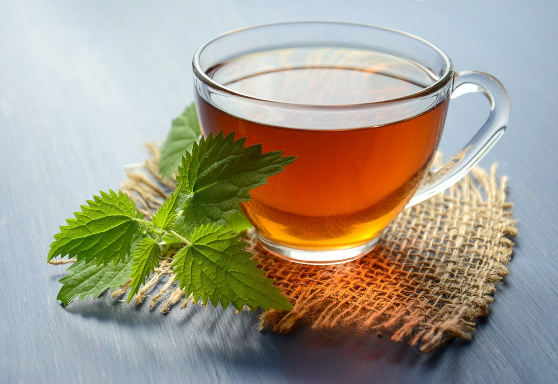 Tea with mint leaves