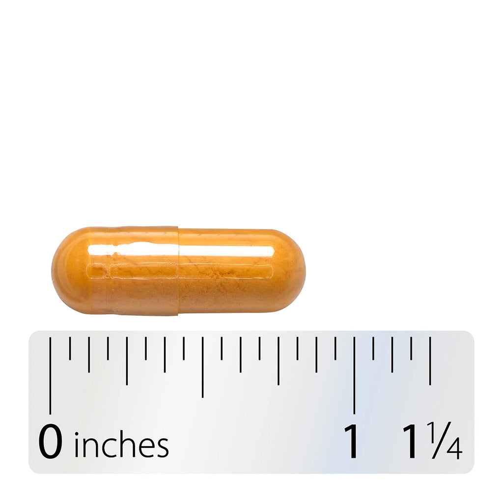 Active B Complex capsule next to a ruler for scale