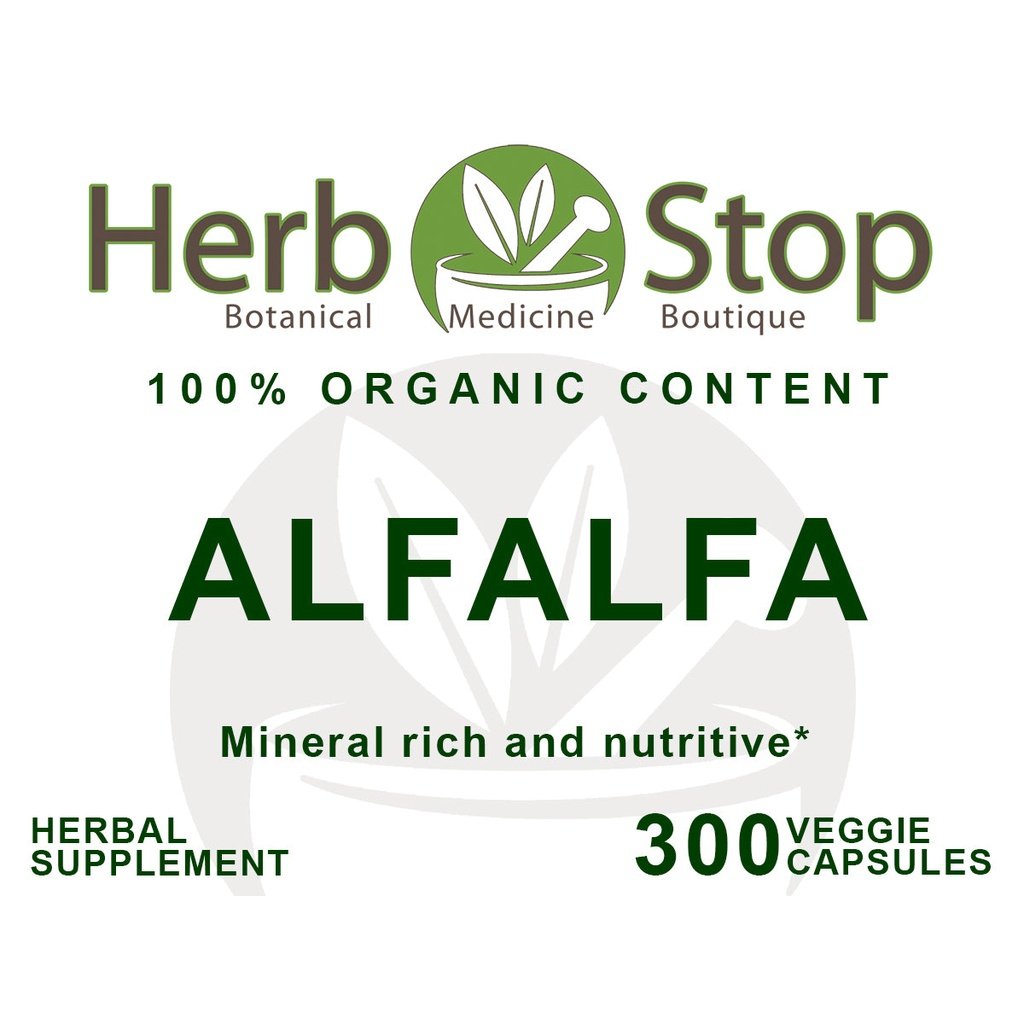 Alfalfa Capsules Label - Front