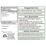 Alfalfa Capsules Label - Back