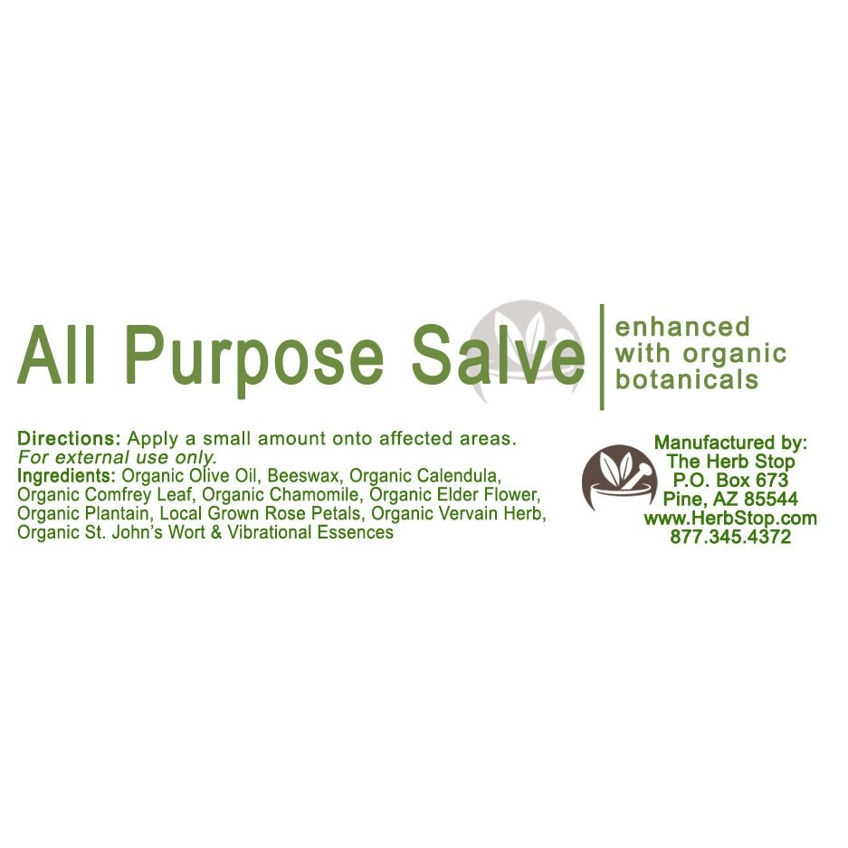 All Purpose Salve Label