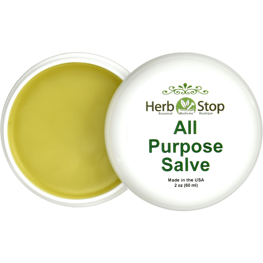 All Purpose Salve Jar Open