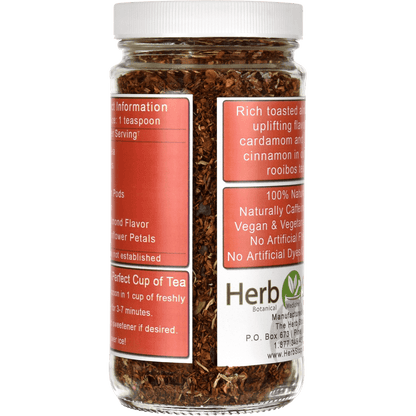 Almond Spice Cake Rooibos Tea Jar - Back