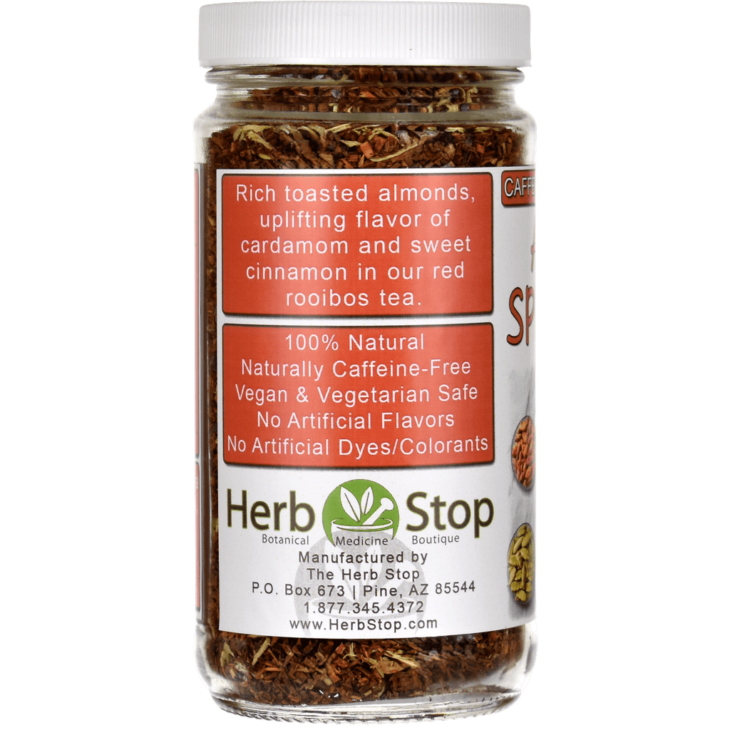 Almond Spice Cake Rooibos Tea Jar - Left
