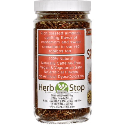 Almond Spice Cake Rooibos Tea Jar - Left