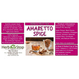Amaretto Spice Loose Leaf Herb & Fruit Tea Label
