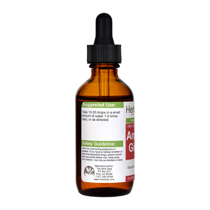 Organic American Ginseng Liquid Extract 2 oz Bottle - Left