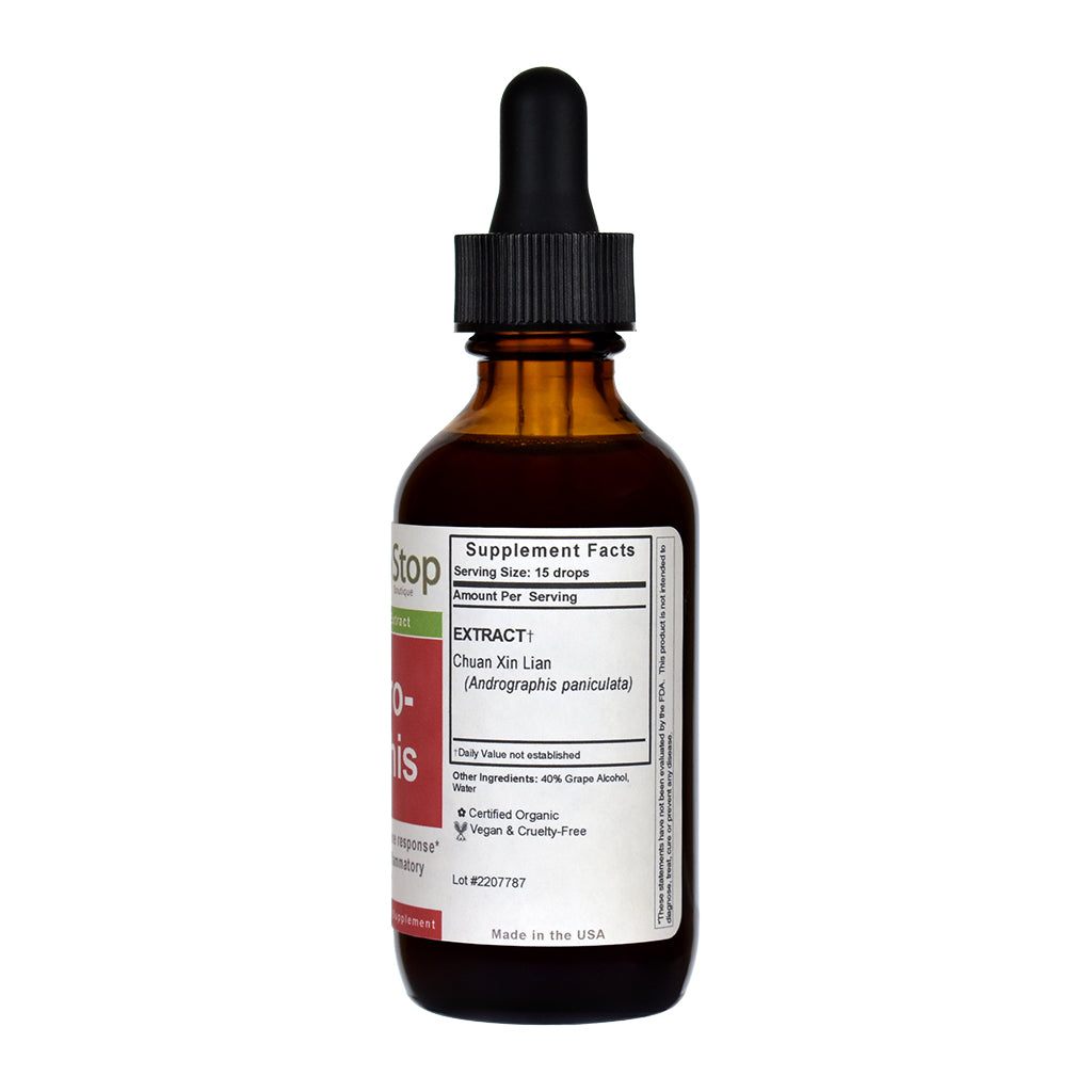 Andrographis Liquid Extract 2 oz Bottle - Right