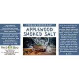 Applewood Smoked Salt Label