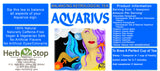 Aquarius Loose Leaf Astrological Tea Label