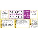 Arizona Monsoon Scrub Label