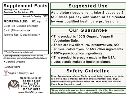 Artery Clear Capsules Label - Back