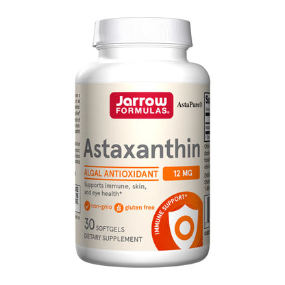 Jarrow Formulas Astaxanthin supplement bottle on a white background