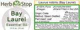 Bay Laurel Essential Oil Label
