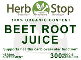 Beet Root Juice Capsules Label - Front