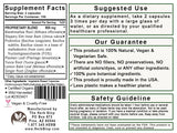 Belly Soother Capsules Label - Back