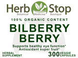 Bilberry Berry Capsules Label - Front