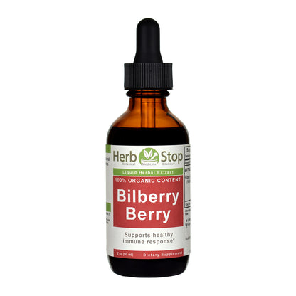 Organic Bilberry Berry Liquid Extract 2 oz