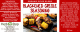 Organic Blackened Creole Seasoning Label