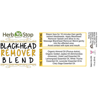 Blackhead Remover Blend Label