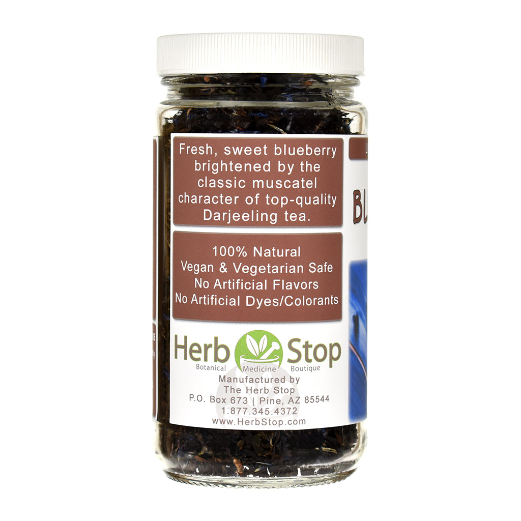 Blueberry Darjeeling Black Tea Jar - Left