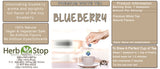 Blueberry Loose Leaf White Tea Label