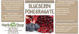 Blueberry Pomegranate Loose Leaf White Tea Label