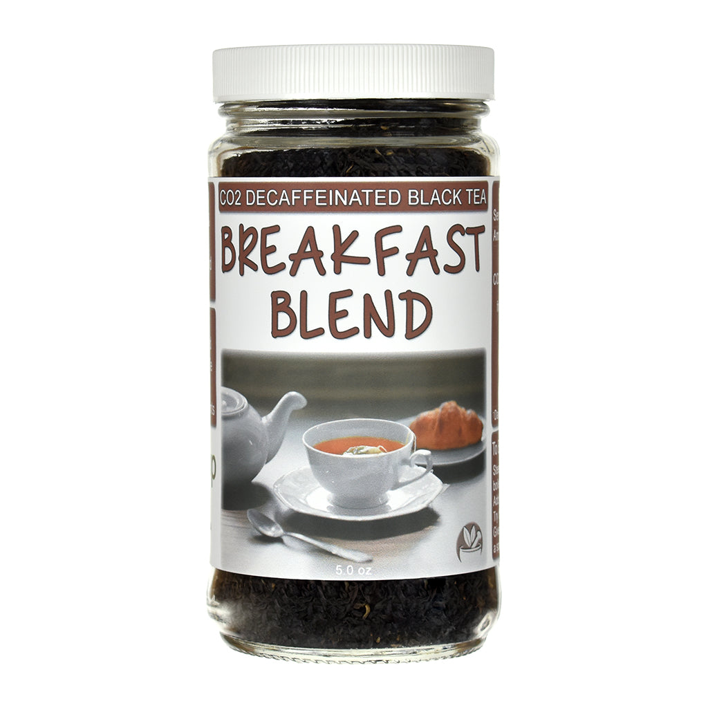 Breakfast Blend Decaffeinated Loose Leaf Black Tea Jar
